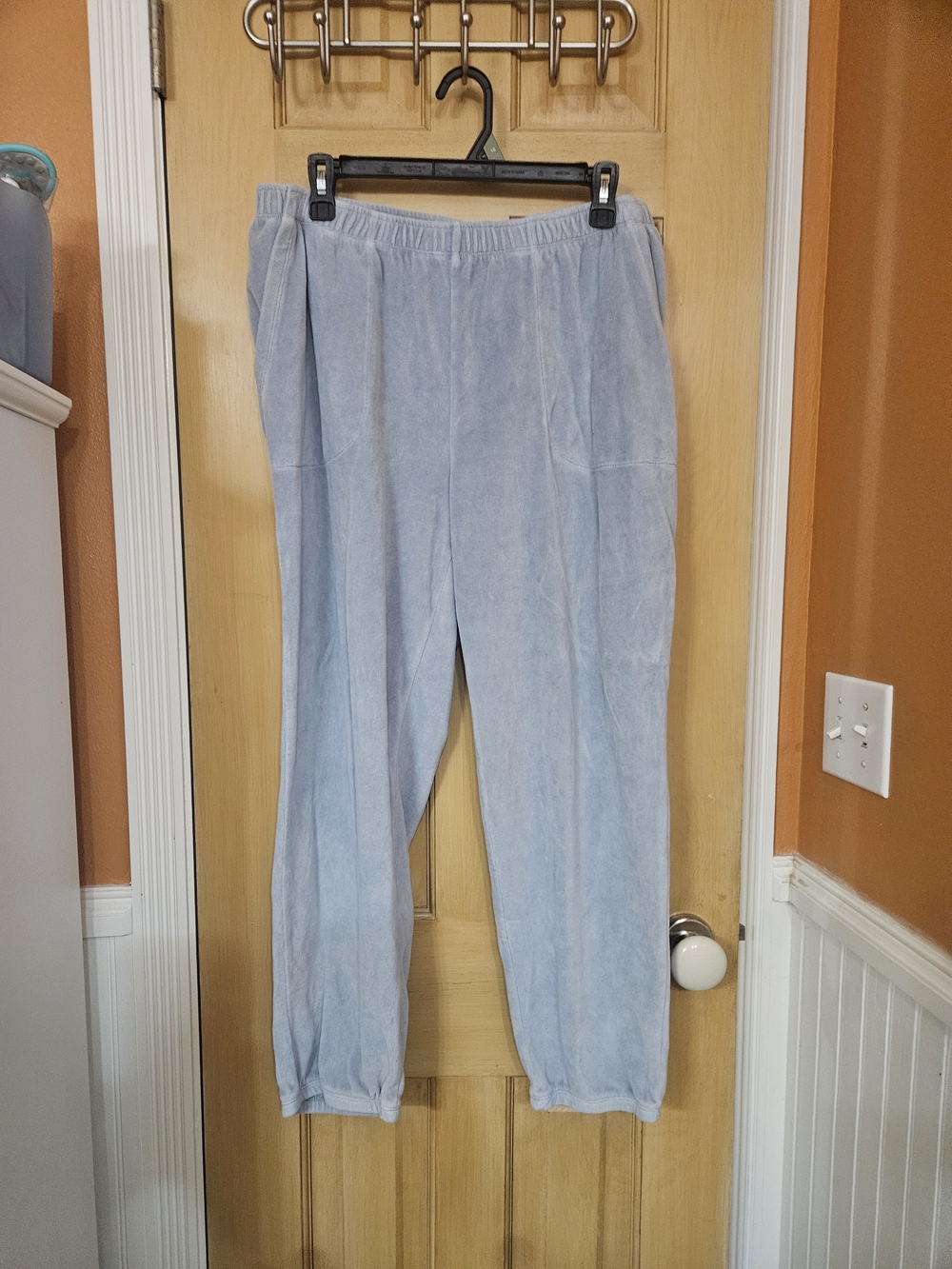 Aerie Light Blue Women's Casual Pull-On Velour Lounge Pants